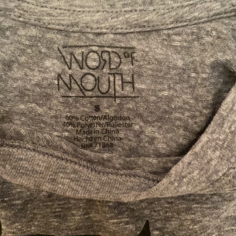 Word of Mouth grey “But first, coffee.” Comfortable tank, size small - Picture 3 of 5